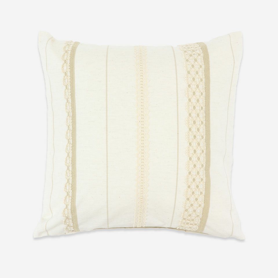 表面／カラー：アイボリー／45cm×45cm／クッション中材は別売