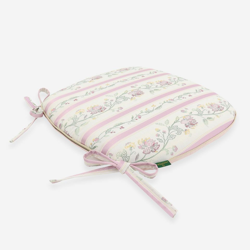 表面／カラー：ピンク／45cm×43cm／紐付き／カバー取り外し可