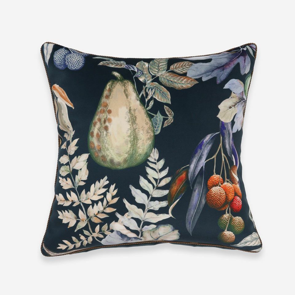 表面／カラー：ブルー／35cm×35cm／クッション中材は別売