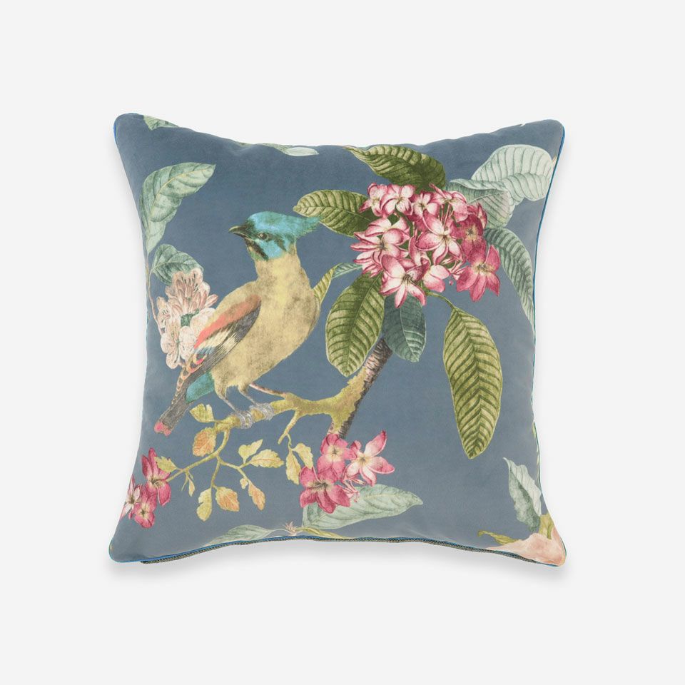 表面／カラー：ブルー／45cm×45cm／クッション中材は別売