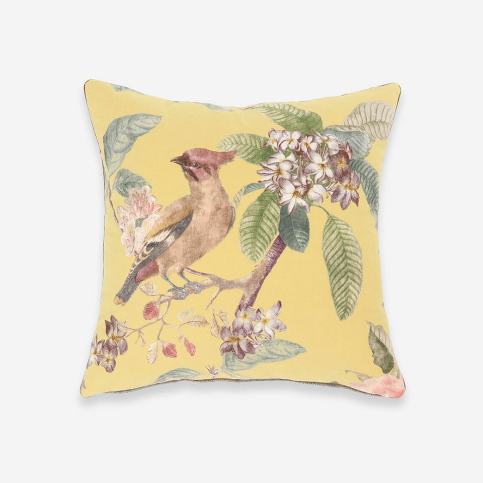 表面／カラー：イエロー／45cm×45cm／クッション中材は別売