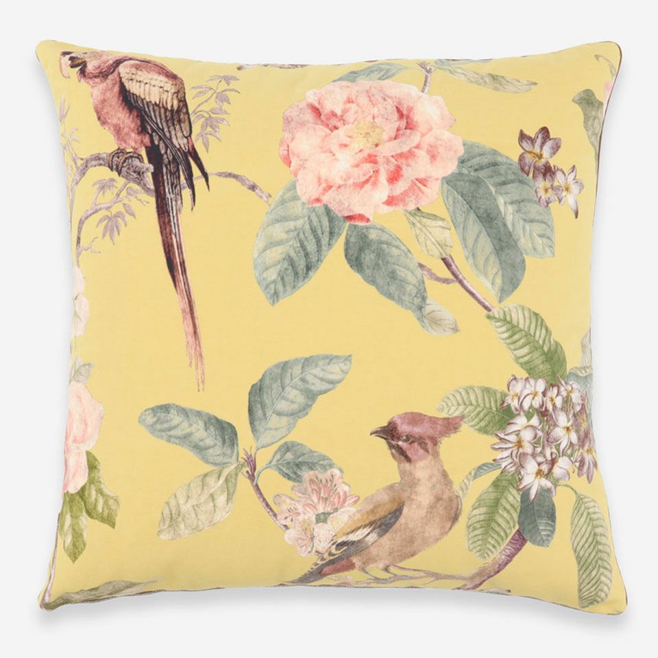 表面／カラー：イエロー／60cm×60cm／クッション中材は別売