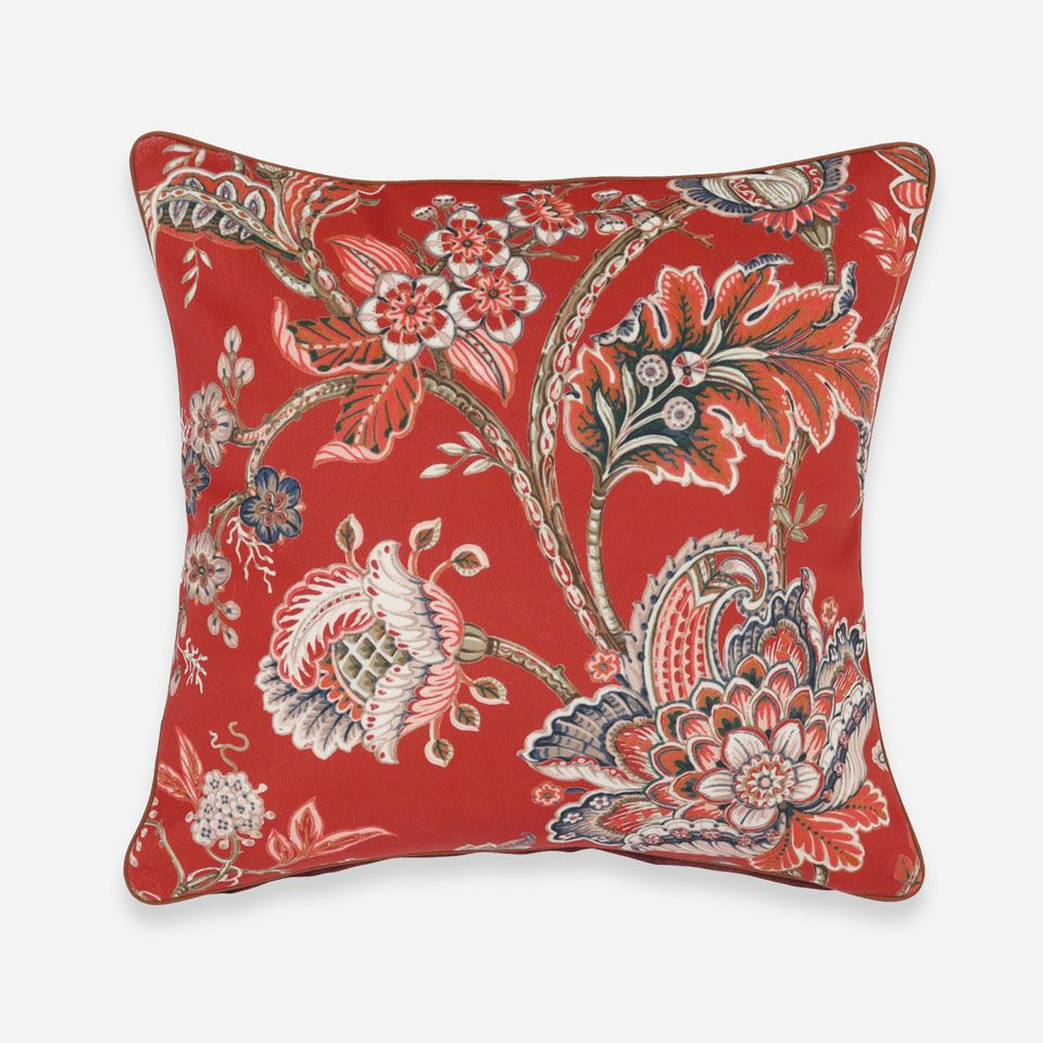 表面／カラー：レッド／30cm×30cm／クッション中材は別売