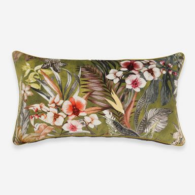 表面／カラー：グリーン／45cm×25cm／クッション中材は別売