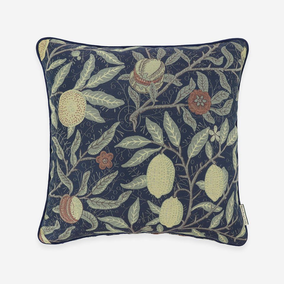 表面／カラー：ダークブルー／50cm×50cm／クッション中材は別売