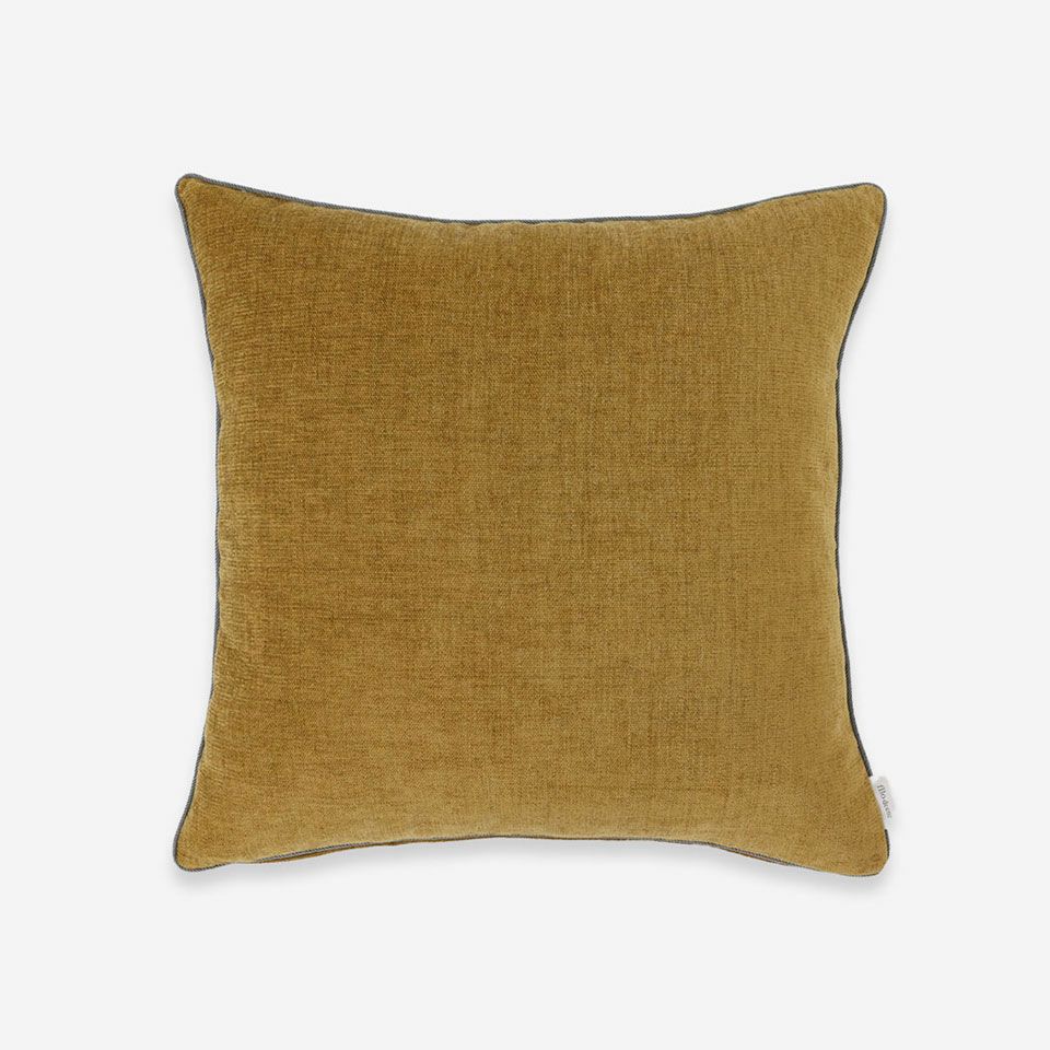 表面／カラー：イエロー／45cm×45cm／クッション中材は別売