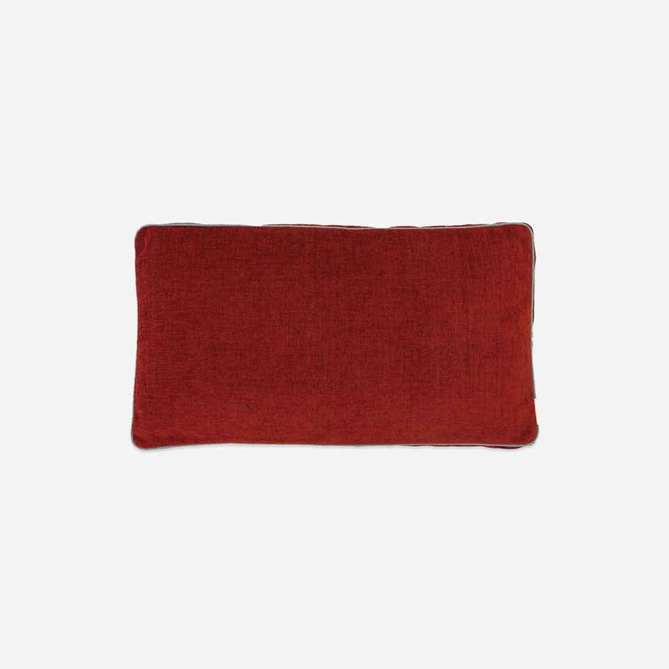 表面／カラー：レッド／55cm×30cm／クッション中材は別売