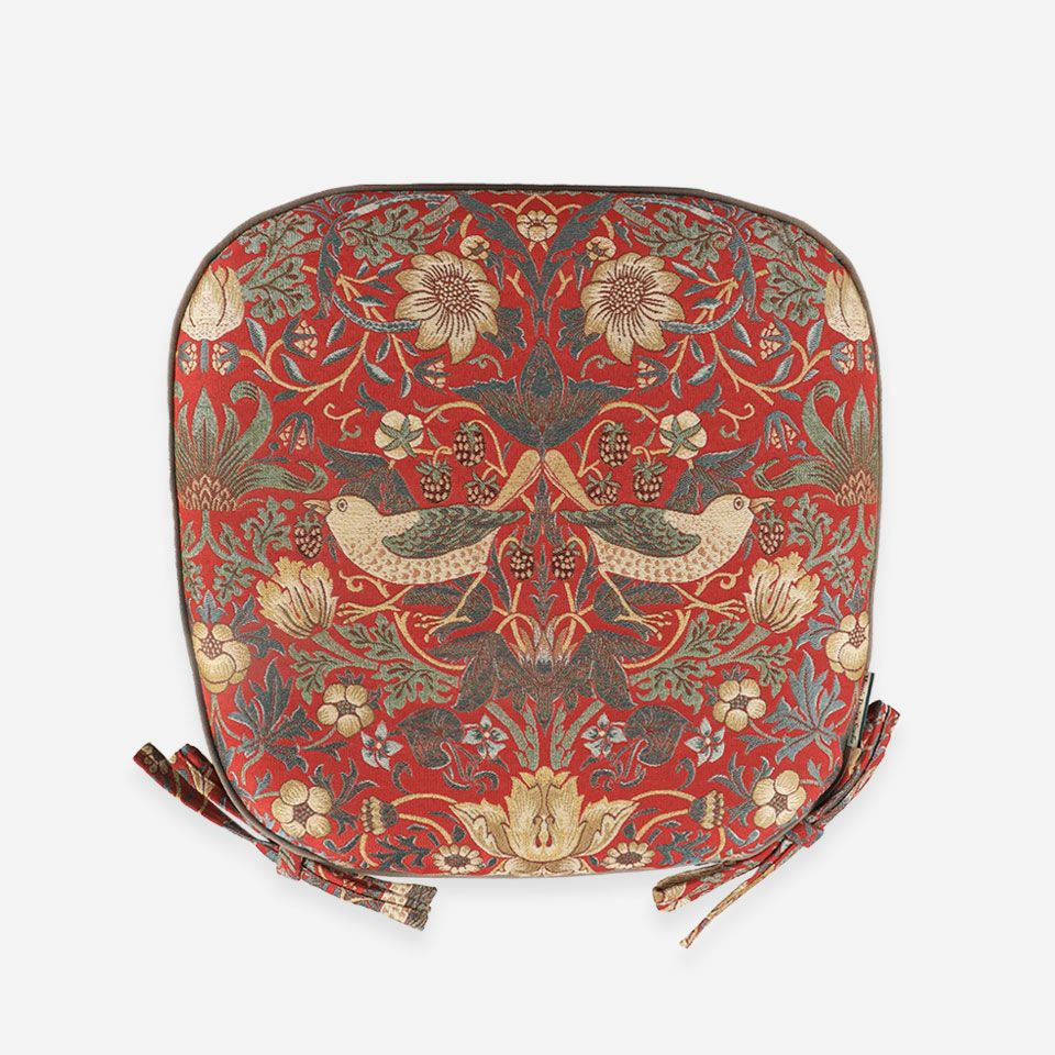 Morris Design Studio いちご泥棒 シートクッション | 【公式】川島