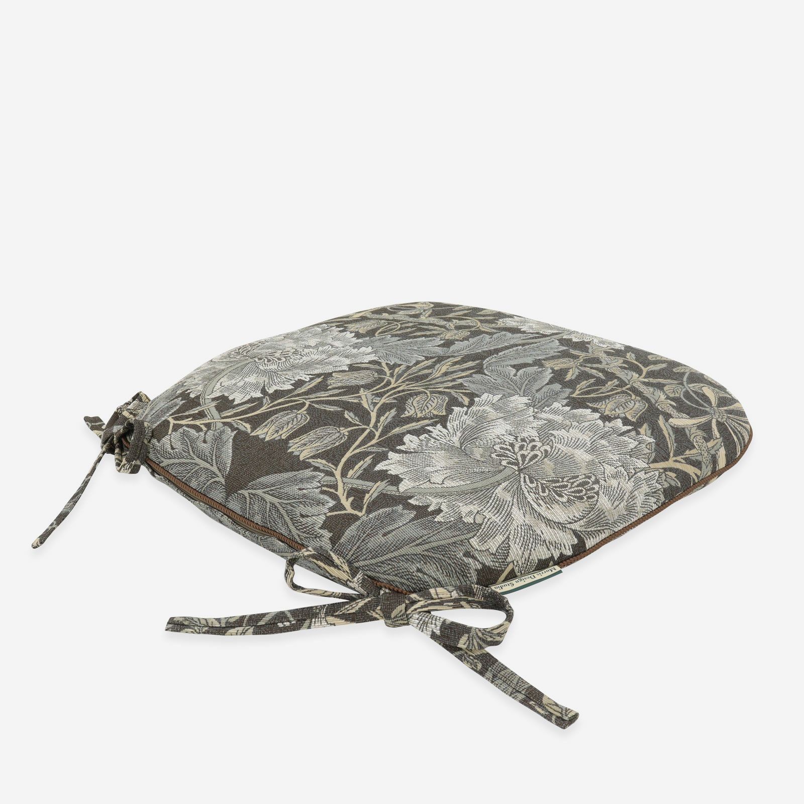 表面／カラー：ダークブラウン／45cm×43cm／高級感あるナチュラルな織物に仕上げました