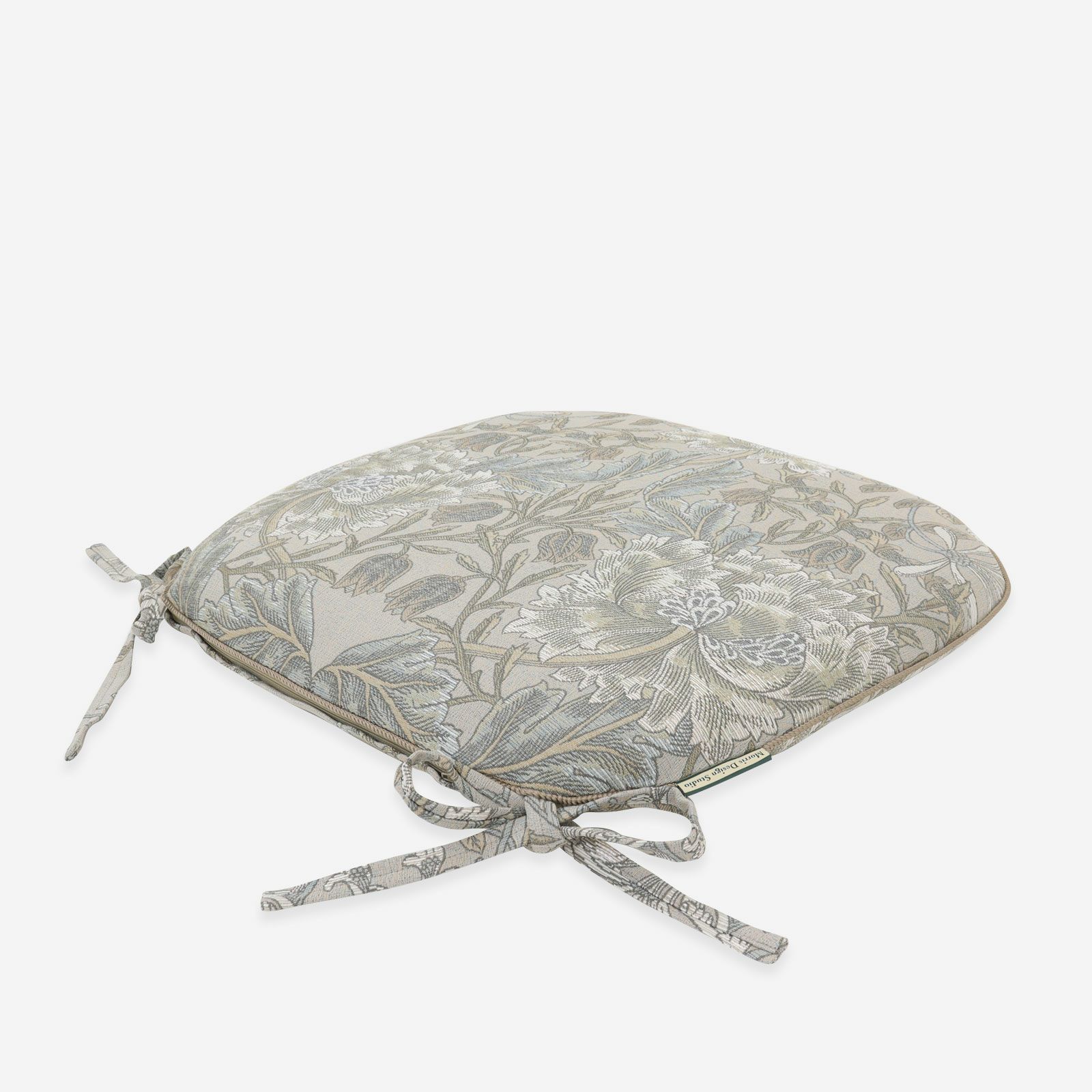 表面／カラー：グレー／45cm×43cm／高級感あるナチュラルな織物に仕上げました