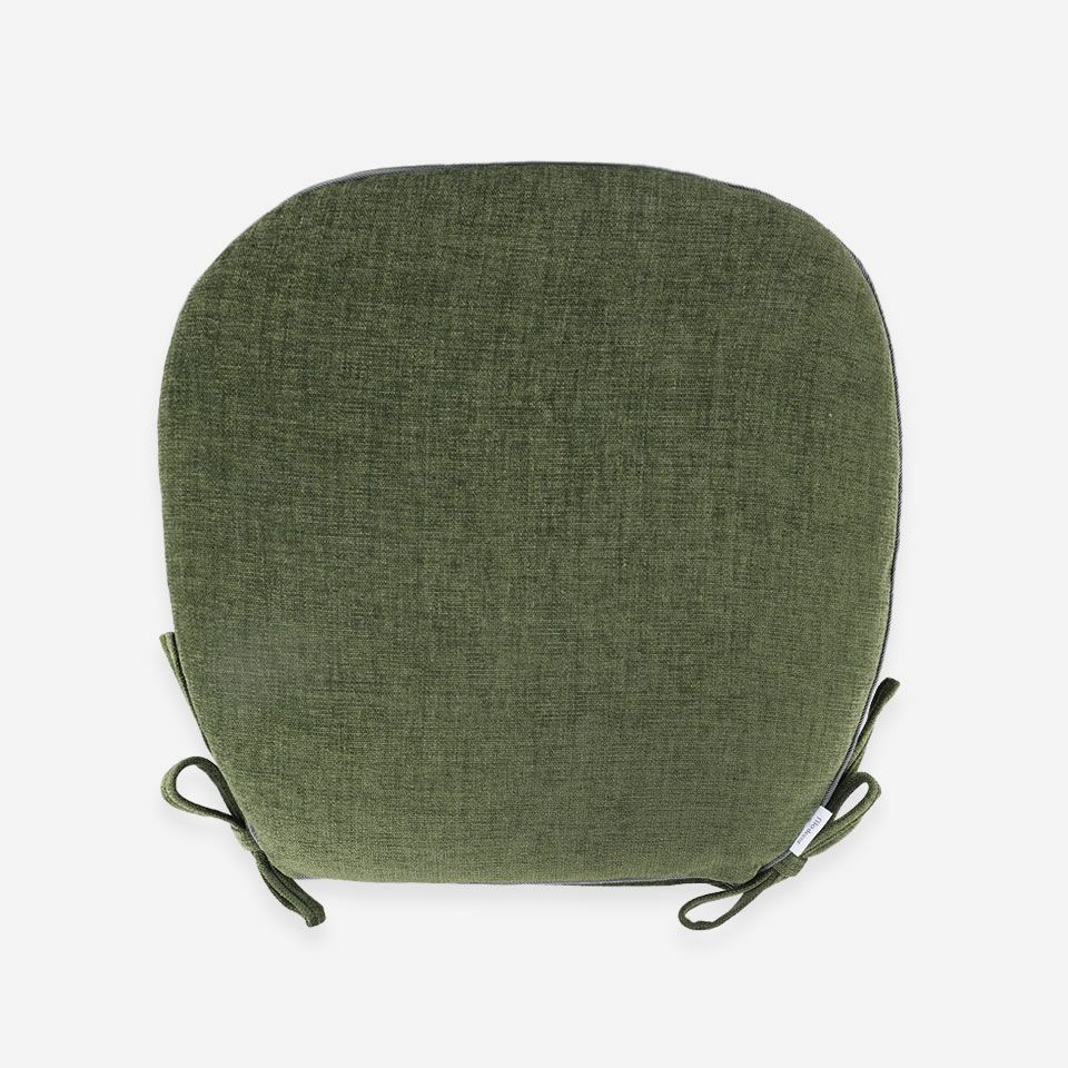 表面／カラー：グリーン／45cm×43cm／紐付き／カバー取り外し可