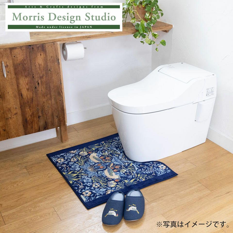 Moris Design Studio【いちご泥棒】 Morris Design Studio（モリス） いちご泥棒 トイレマット