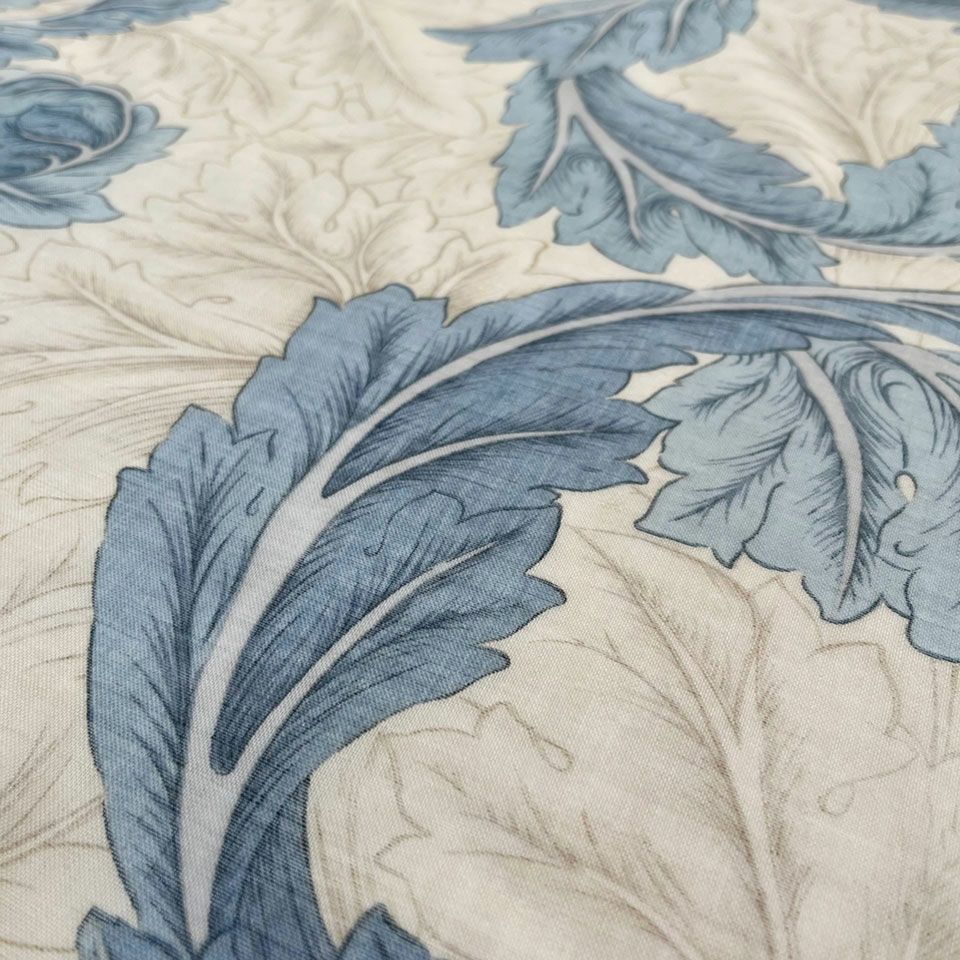 Morris Design Studio　アカンサススクロールシアー のれん Morris Design Studio アカンサススクロールシアー のれん