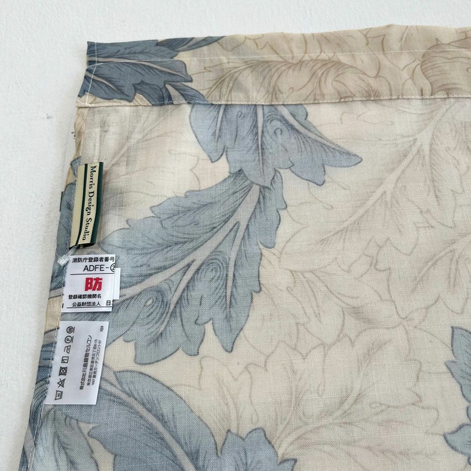 Morris Design Studio　アカンサススクロールシアー のれん Morris Design Studio（モリス） アカンサススクロールシアー