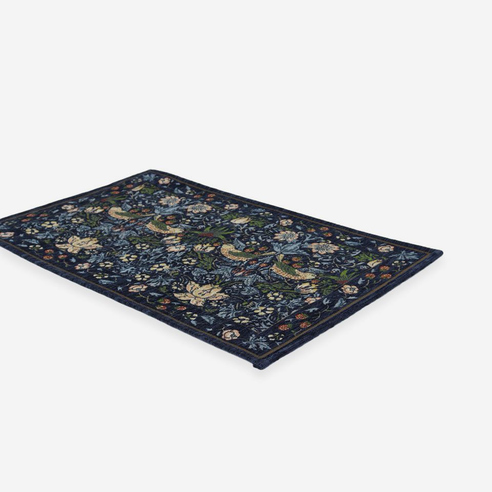 Moris Design Studio【いちご泥棒】 モリスデザインスタジオ>キッチンマット いちご泥棒 | 商品詳細