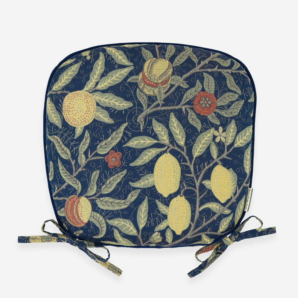 表面／カラー：ダークブルー／45cm×43cm／紐付き／カバー取り外し可