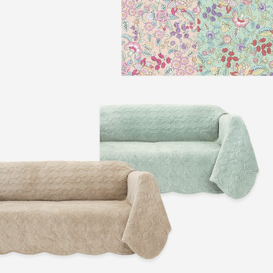 ブランドイメージのグリーン、室内空間に合わせやすいベージュの2色で展開しています