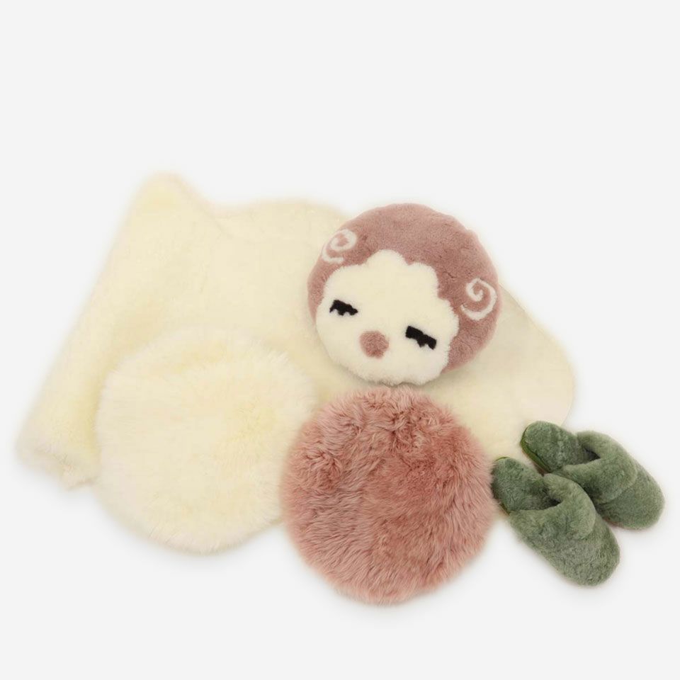 川島織物セルコン 羊毛皮 ムートン