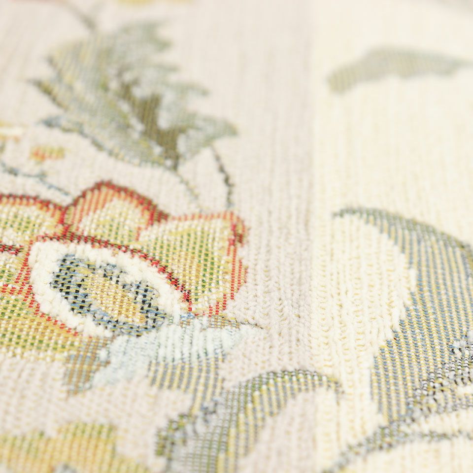 この商品はモール糸（シェニール糸）を使ったゴブラン織です／カラー：グレー