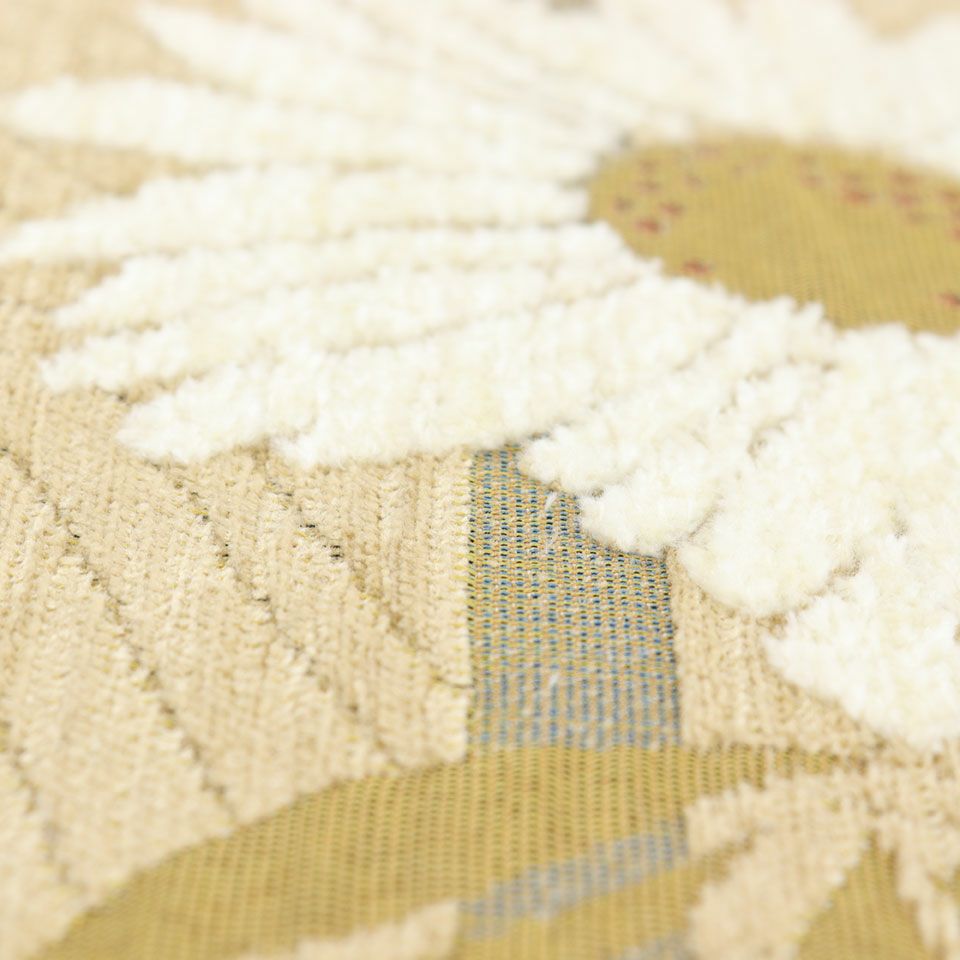 この商品はモール糸（シェニール糸）を使ったゴブラン織です／カラー：ベージュ