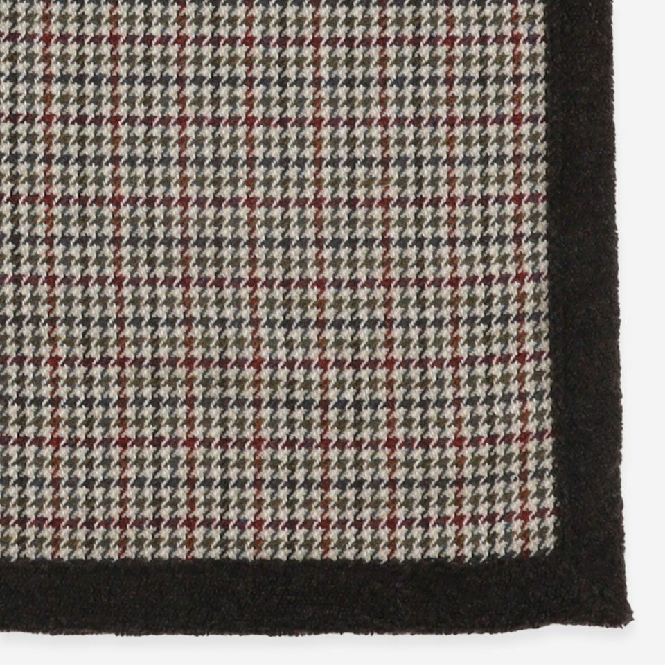 トラッドな印象の千鳥柄で年齢層・男女関係なく使えるデザインですのでギフトとしてもお勧めです／カラー：レッド