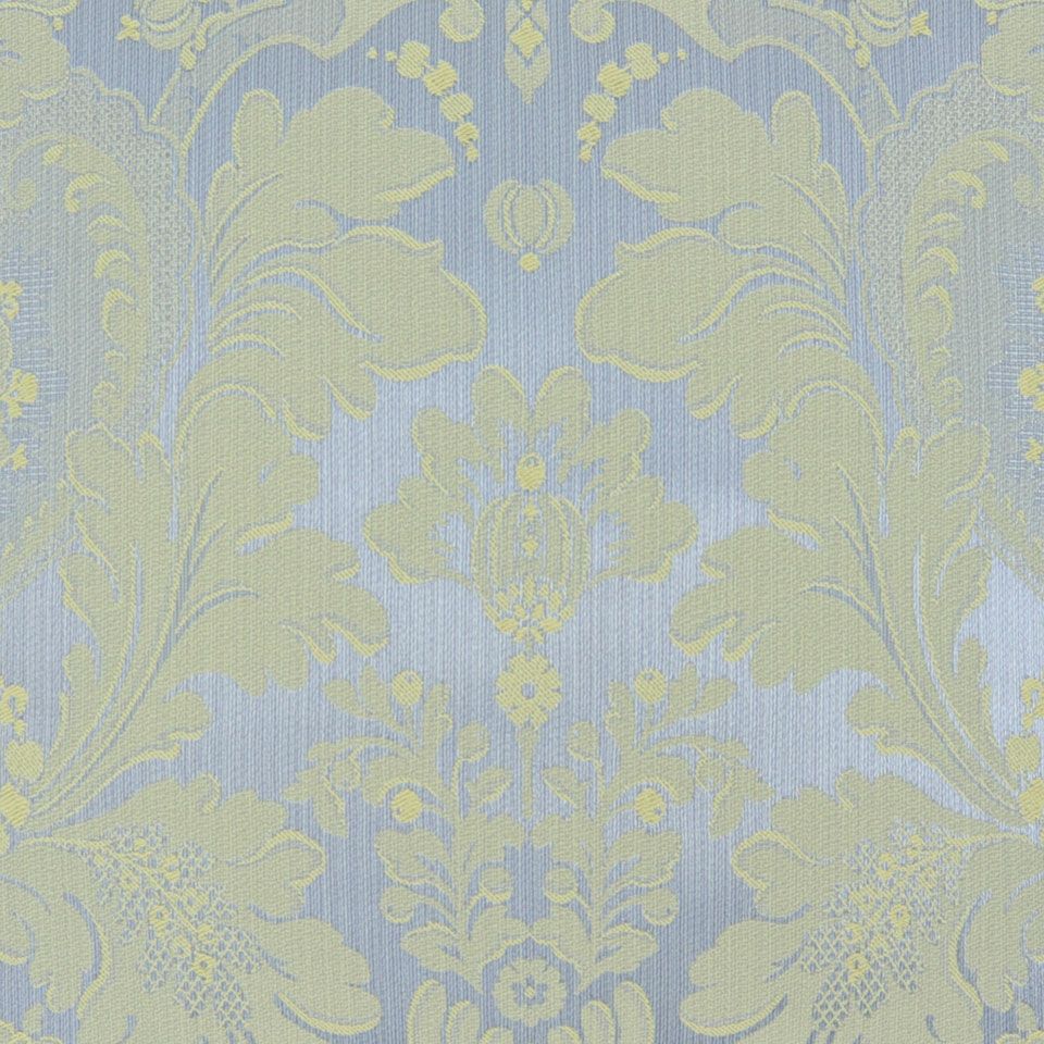 サテン地とマットなスパン糸を組み合わせレリーフのような柄の膨らみを表現しています／カラー：ブルー