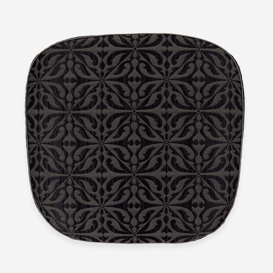 表面／カラー：グレー／45cm×43cm／紐無し／カバー取り外し可