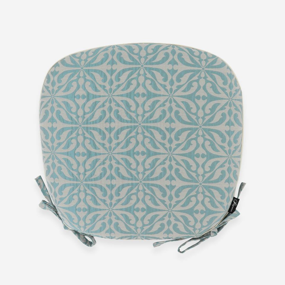 裏面／表面カラー：ブルーグリーン／45cm×43cm／紐付き／表面と同系色の色になっています