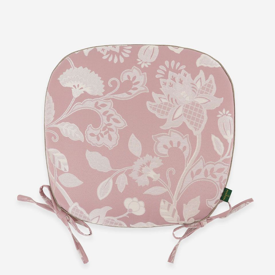 表面／カラー：ピンク／45cm×43cm／ 紐付き／カバー取り外し可