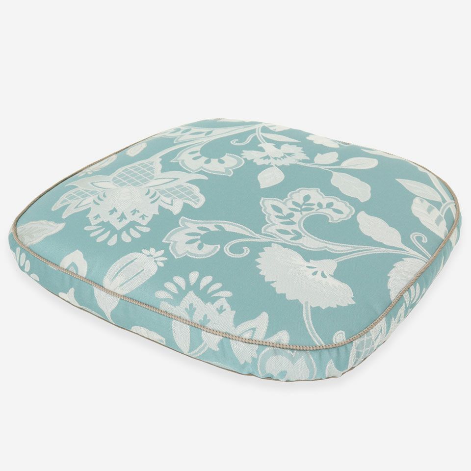 表面／カラー：ブルー／45cm×43cm／紐無し／ハドンホール柄のシルエットを縦に流れるように構成しています