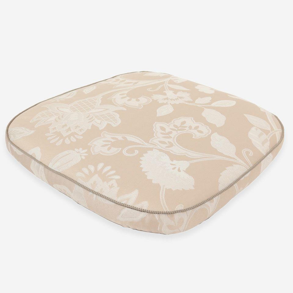 表面／カラー：ベージュ／45cm×43cm／紐無し／ハドンホール柄のシルエットを縦に流れるように構成しています