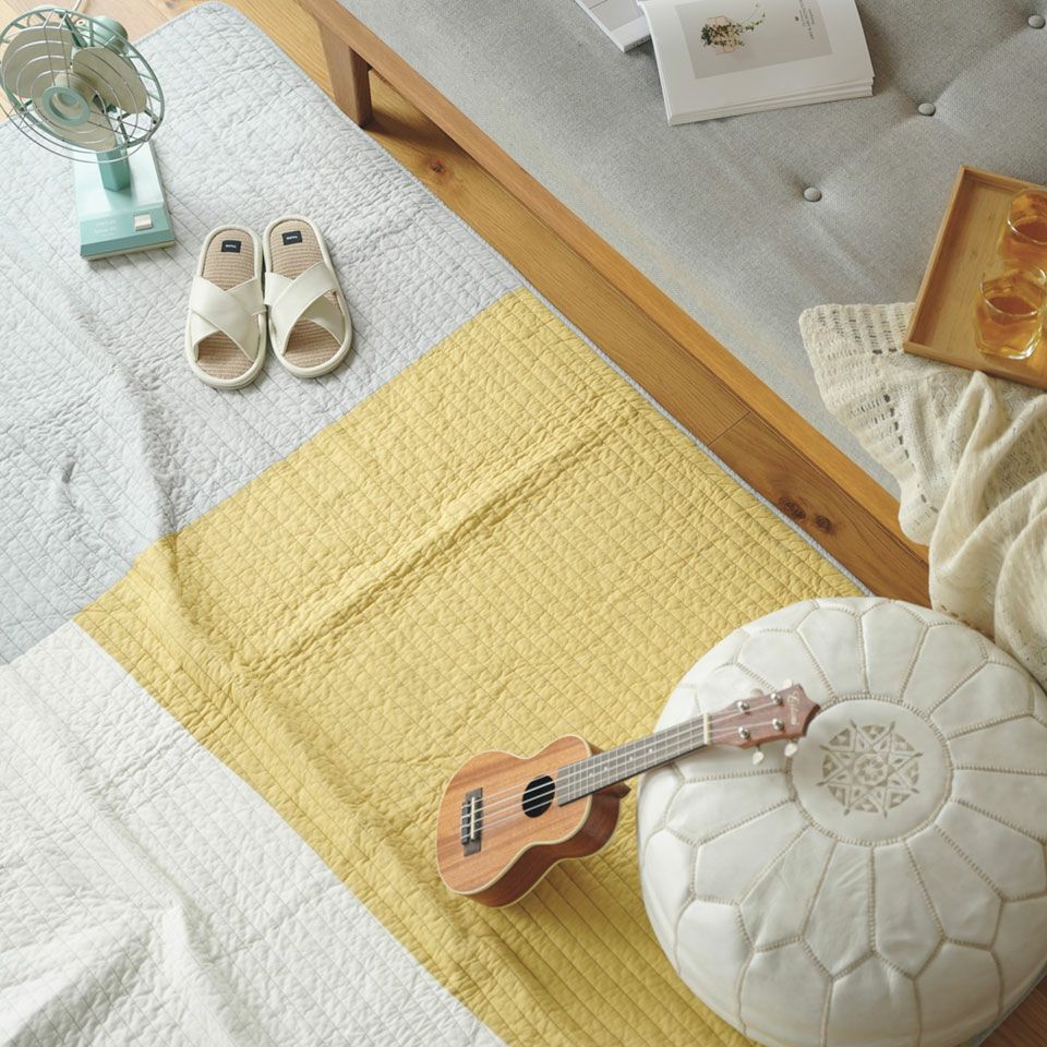 肌触りがよく夏のリビングにおすすめです