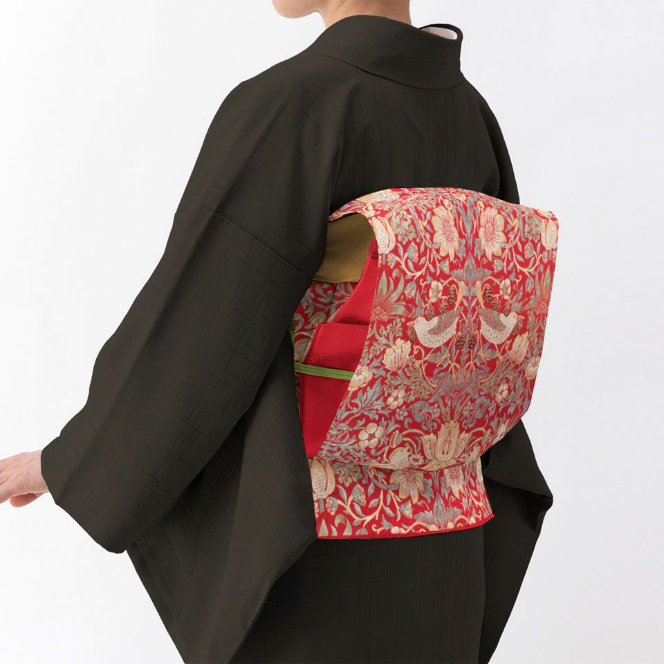 英国の薫り（モリス柄） 名古屋帯 いちご泥棒 | 【公式】川島織物