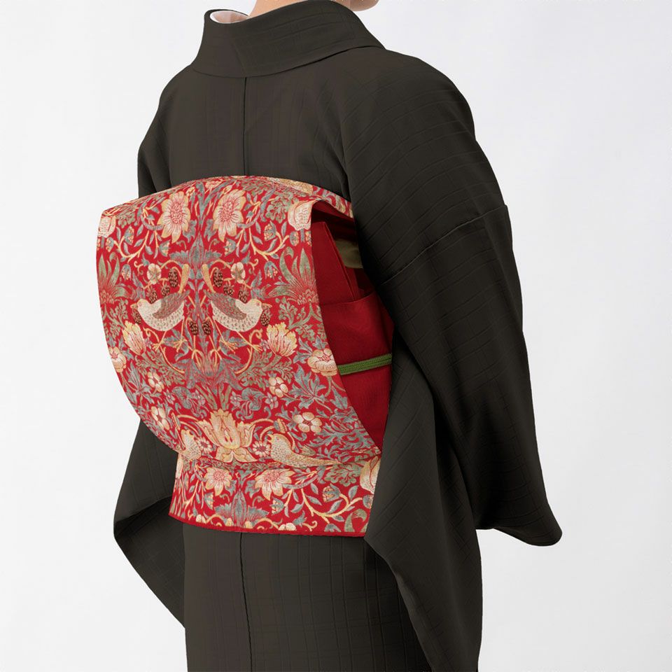 英国の薫り（モリス柄） 名古屋帯 いちご泥棒 | 【公式】川島