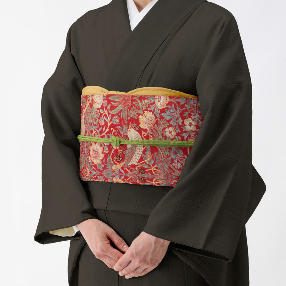 英国の薫り（モリス柄） 名古屋帯 いちご泥棒 | 【公式】川島織物