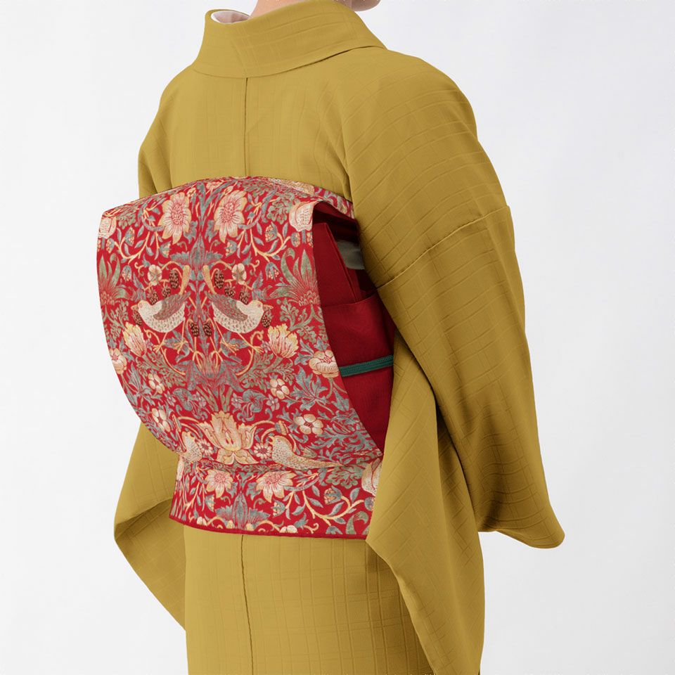 英国の薫り（モリス柄） 名古屋帯 いちご泥棒 | 【公式】川島織物