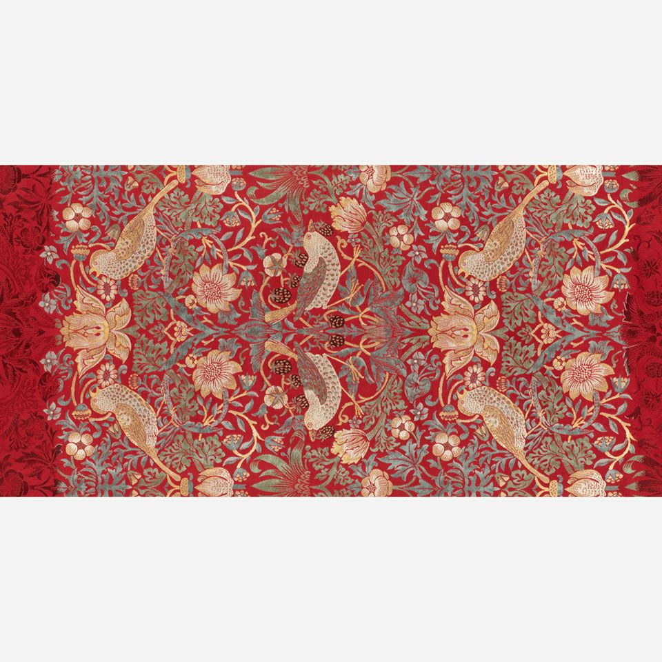 訳あり　名古屋帯　西陣織　ウィリアムモリス　いちご泥棒　お仕立て込み 英国の薫り（モリス柄） 名古屋帯 いちご泥棒 | 【公式】川島織物