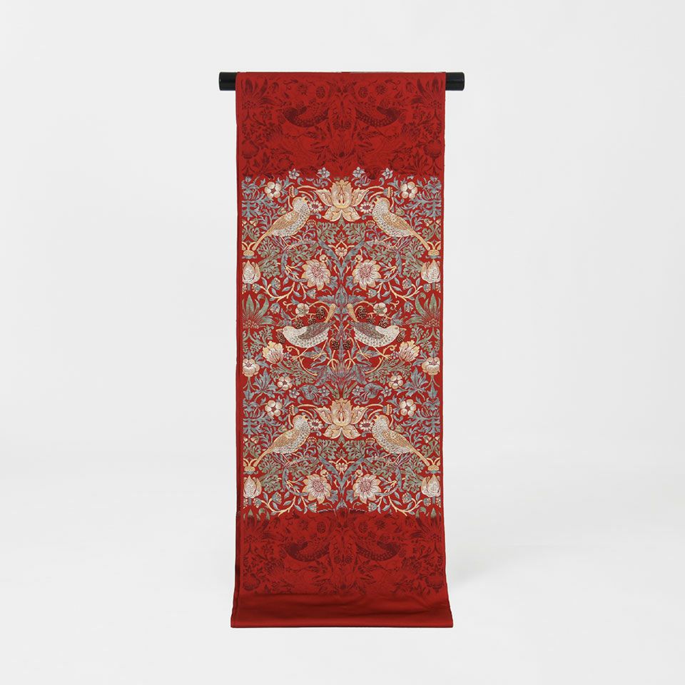 英国の薫り（モリス柄） 名古屋帯 いちご泥棒 | 【公式】川島織物