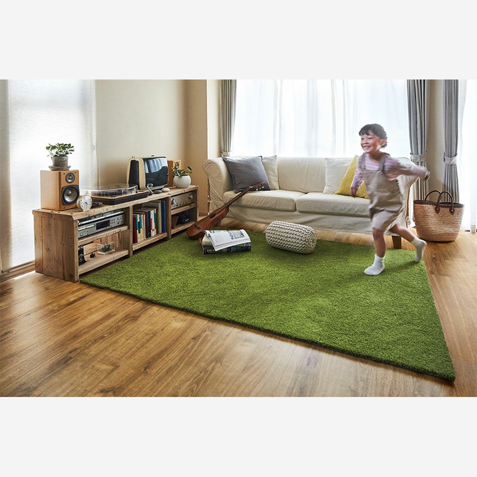 小さなお子様のご家庭にも最適／厚みもあるため遮音効果もあり、滑り止め効果があります／オリーブ12枚使用