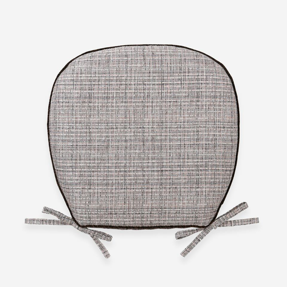 裏面／表面カラー：ピンク／両面ともに、ツイード織物を使用しています