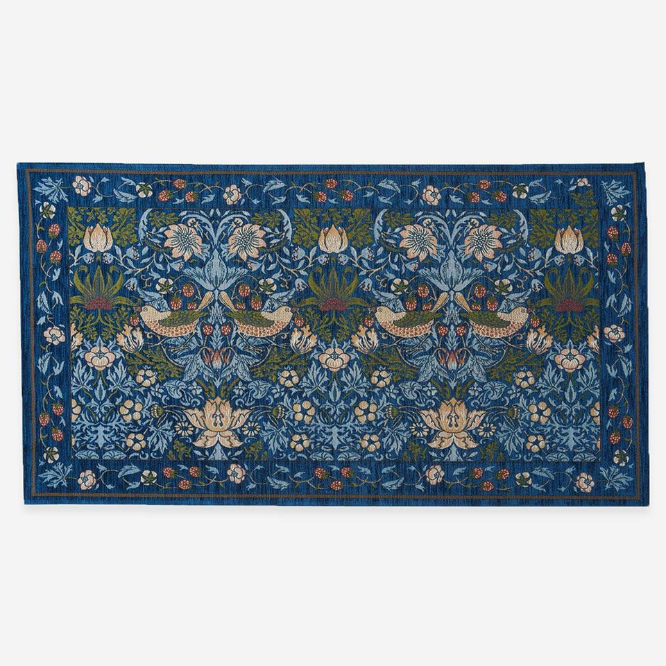 川島織物　いちご泥棒　 玄関マット　ウィリアムモリス60x90cm 玄関マット Morris Design Studio いちご泥棒 | 【公式】川島