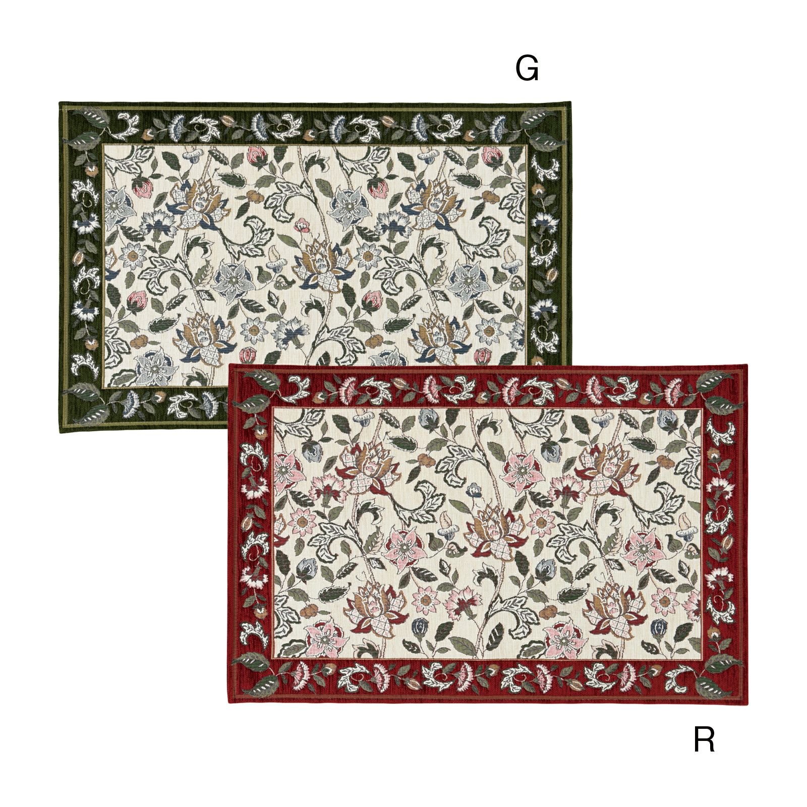 グリーン・レッドの2色、各3サイズで展開しています