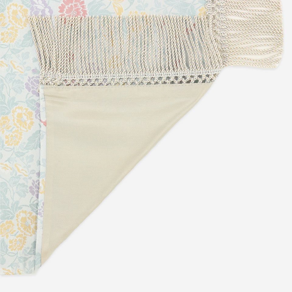 裏面／表面カラー：ライトブルー／フリンジに合わせたカラーを使用しております