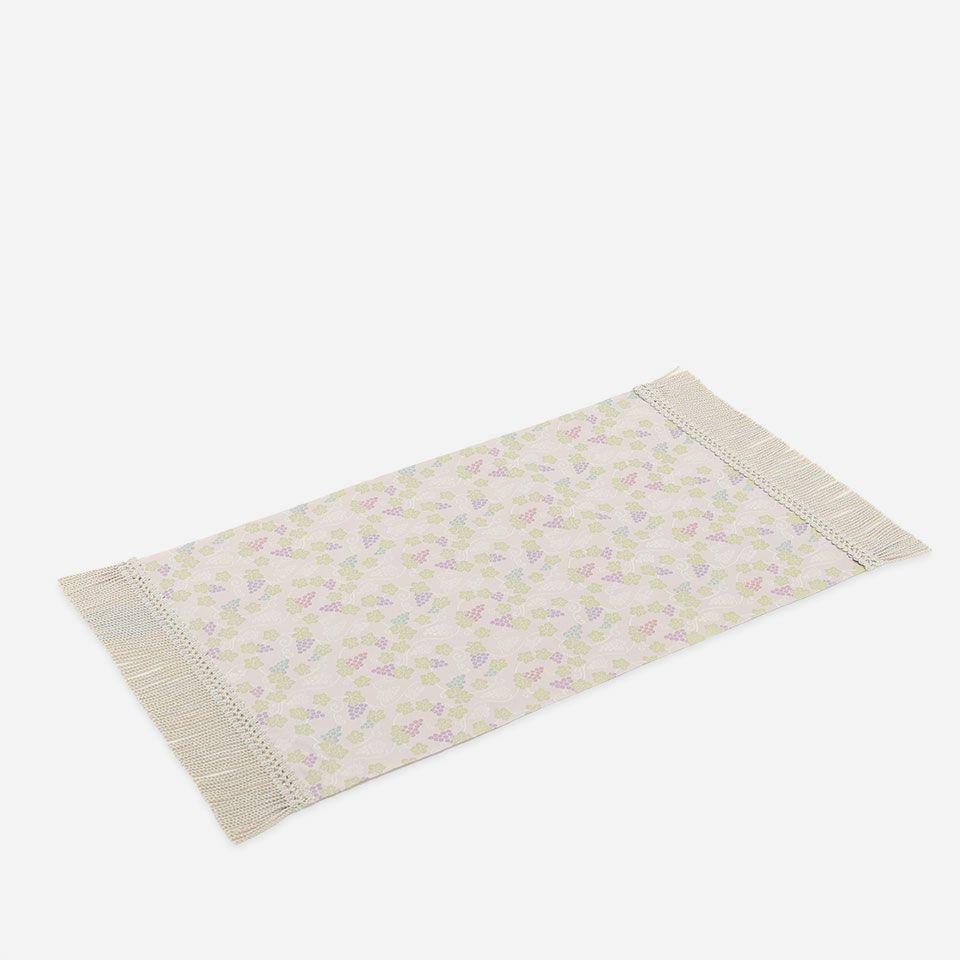 表面／カラー：パープル／38cm×60cm（フリンジ込みサイズ 38cm×74cm）