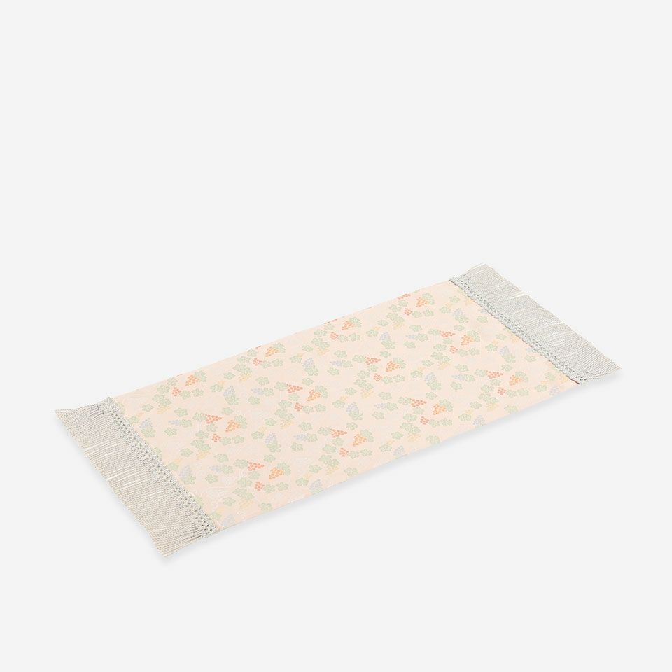 表面／カラー：パープル／38cm×60cm（フリンジ込みサイズ 38cm×74cm）