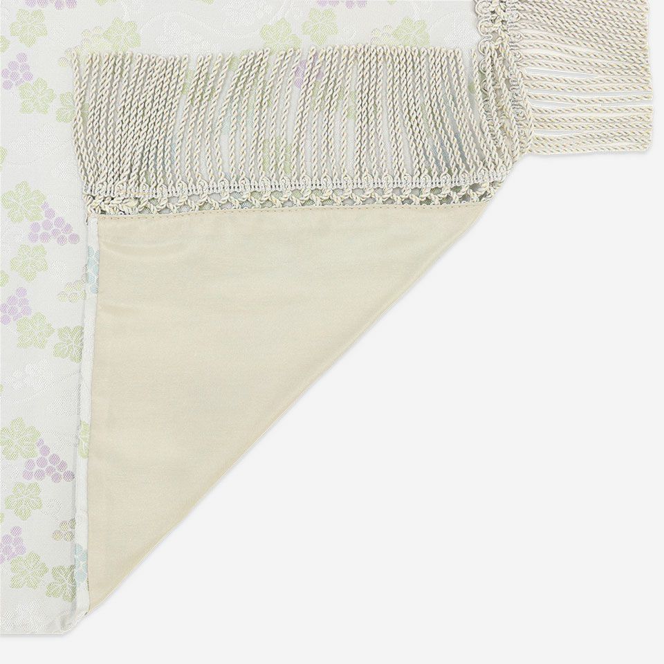 裏面／表面カラー：グレー／フリンジに合わせたカラーを使用しております