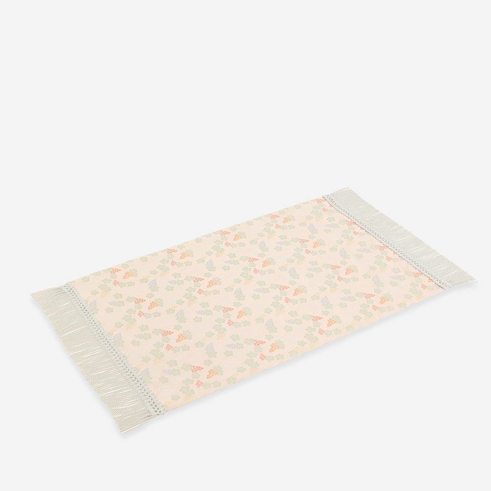 表面／カラー：ピンク／38cm×60cm（フリンジ込みサイズ 38cm×74cm）