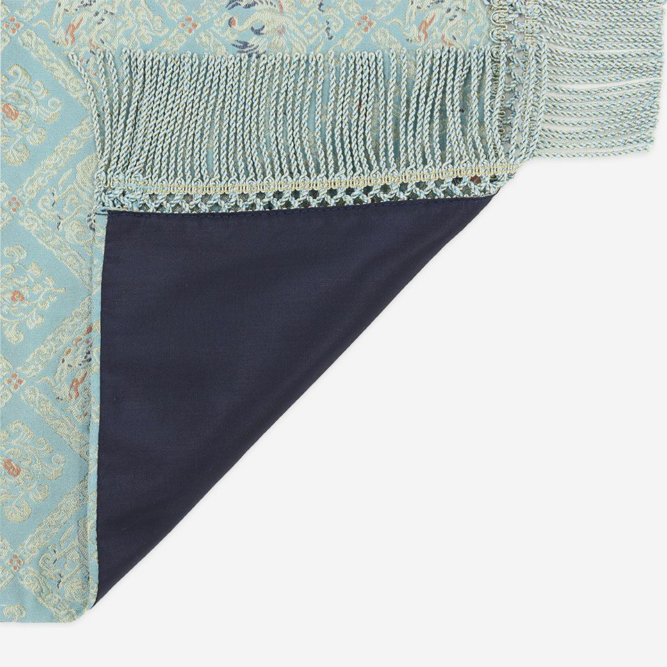 裏面／表面カラー：ブルー／フリンジに合わせたカラーを使用しております