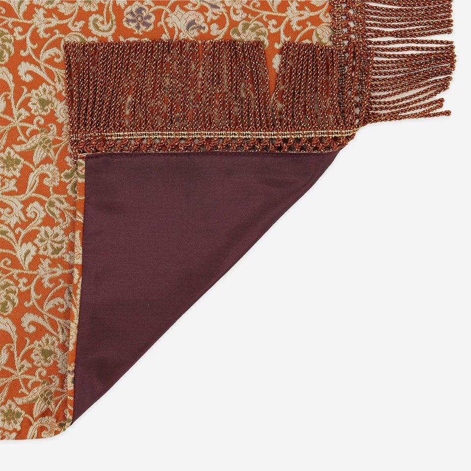 裏面／表面カラー：ブラウン／フリンジに合わせたカラーを使用しております