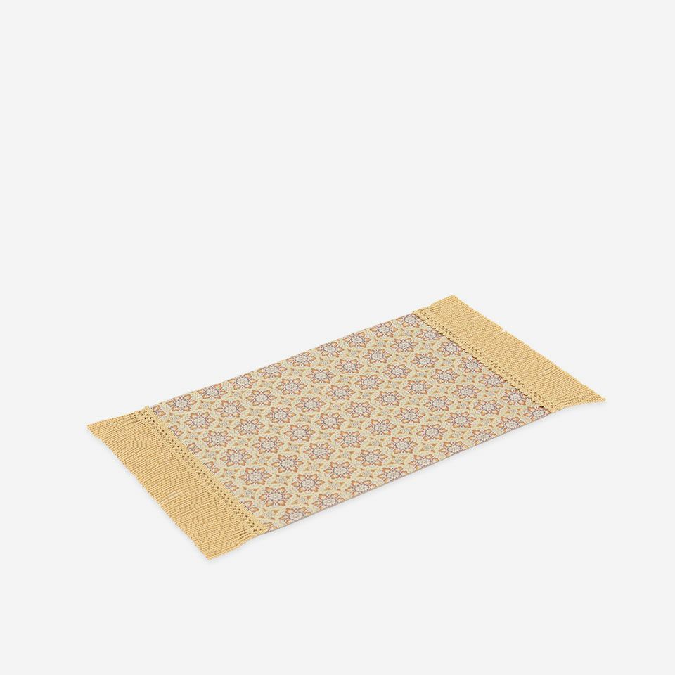 川島織物　テーブルセンター　絹100% 京都*川島織物テーブルセンター絹100%金(銀)糸入り